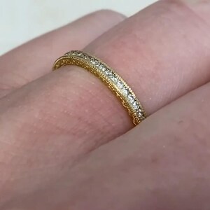 Center Diamond Wedding Band