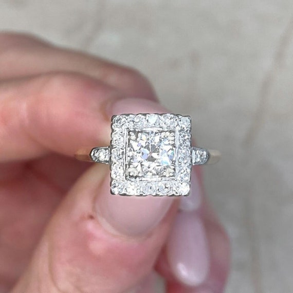 Vintage Retro 0.50 Carat Diamond Ring, Circa 1940… - image 1
