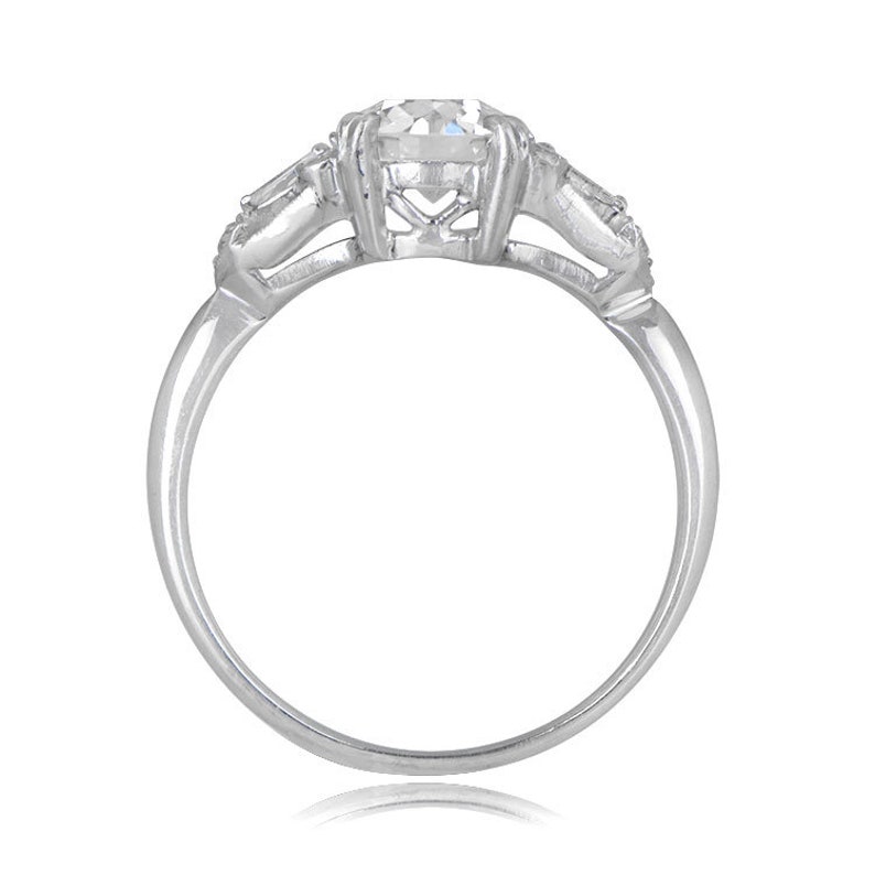 1.40ct Vintage Style Engagement Ring Etsy