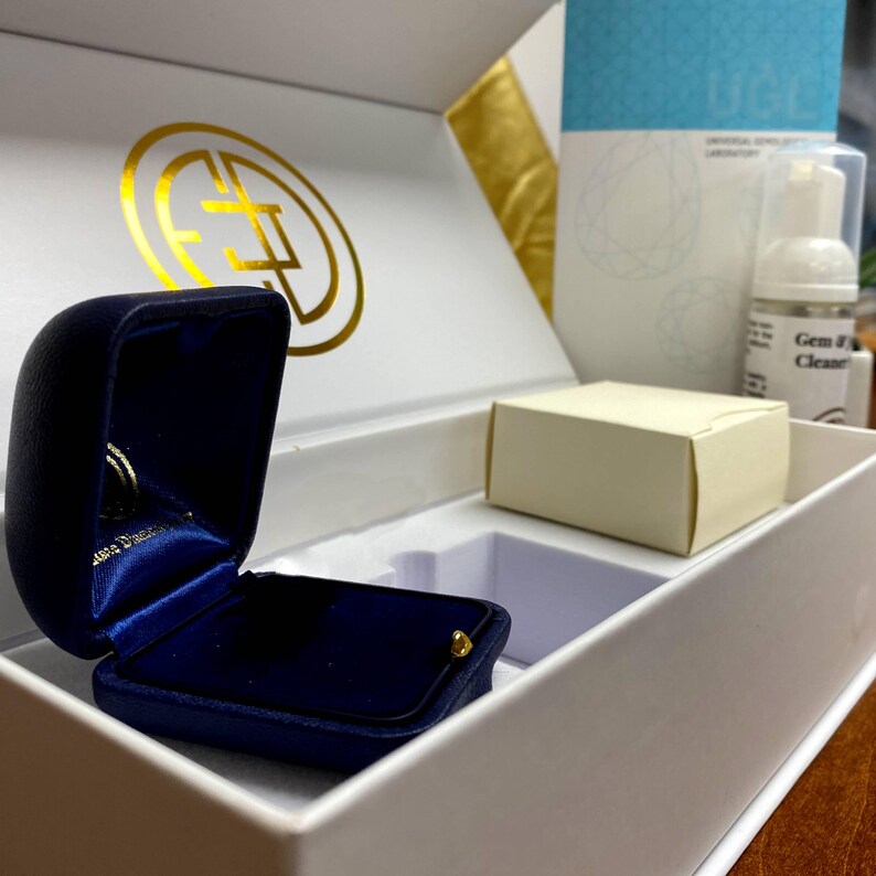 Diamond Ring Box with Jewelry Cleaner from Estate Diamond Jewelry