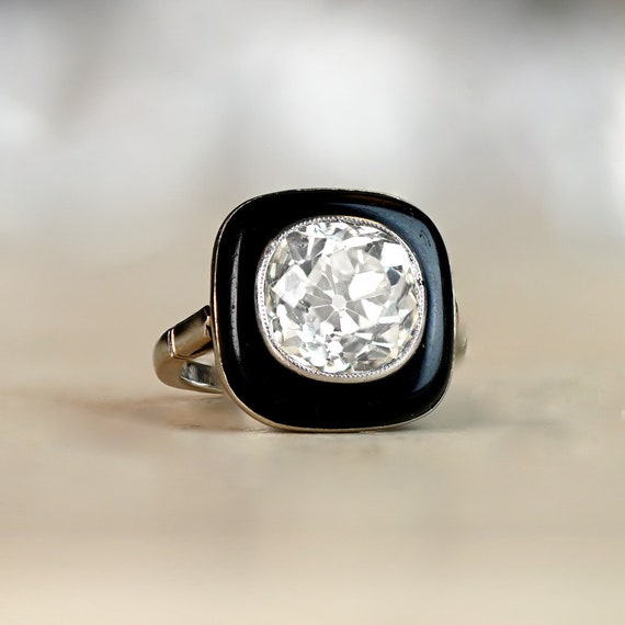 Onyx art shop deco ring