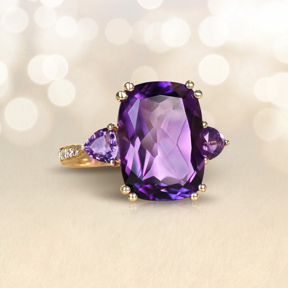 Large amethyst ring deals