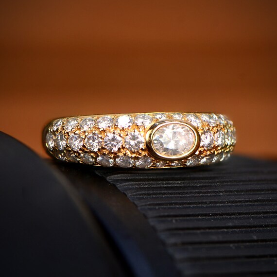 cartier oval diamond ring