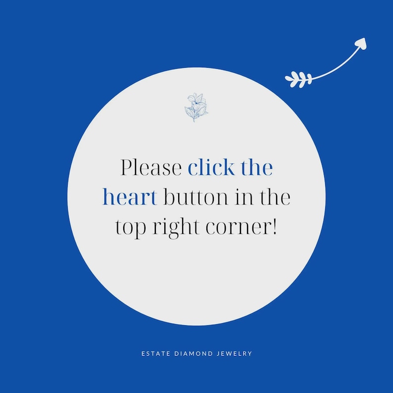 Favorite Button Click for Vintage Jewelry Shop on Etsy