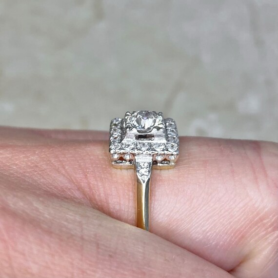 Vintage Retro 0.50 Carat Diamond Ring, Circa 1940… - image 7