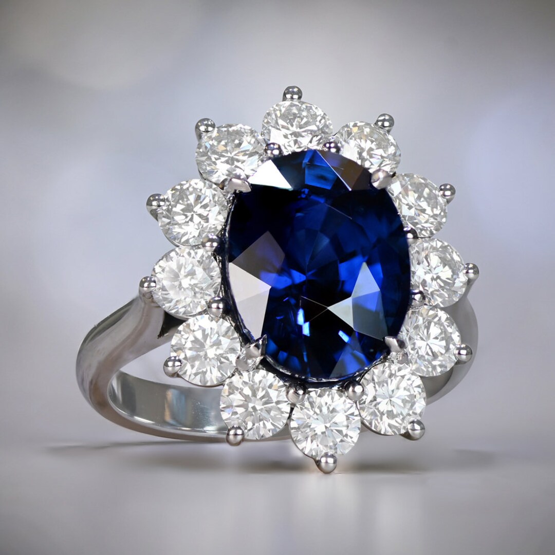 September Birth Stone Ring. 5.99ct Gia-certified Sapphire Ring ...