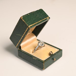 Sale - 2center-ct Edwardian Old European Cut Diamond Engagement.  Bezel Diamonds Ring. Handcrafted Platinum Ring. K Color and VS2 Clarity.