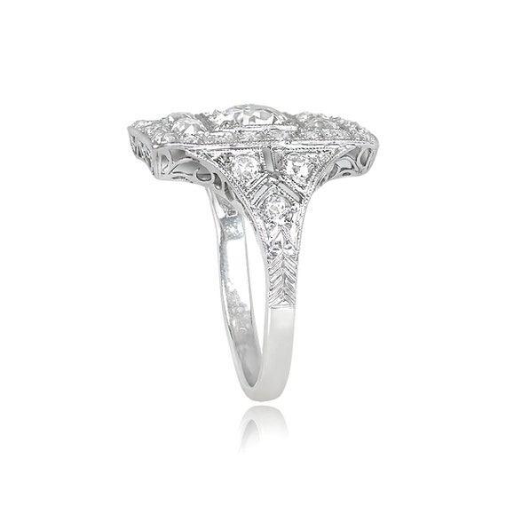 Antique Art Deco 1.45-Carat Diamond Ring, Circa 1… - image 4