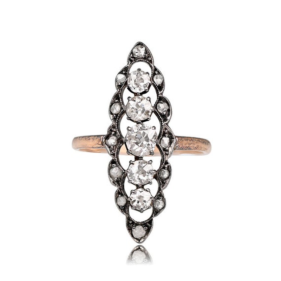 Sale - Antique Victorian 0.70ct Diamond Ring, Cir… - image 2