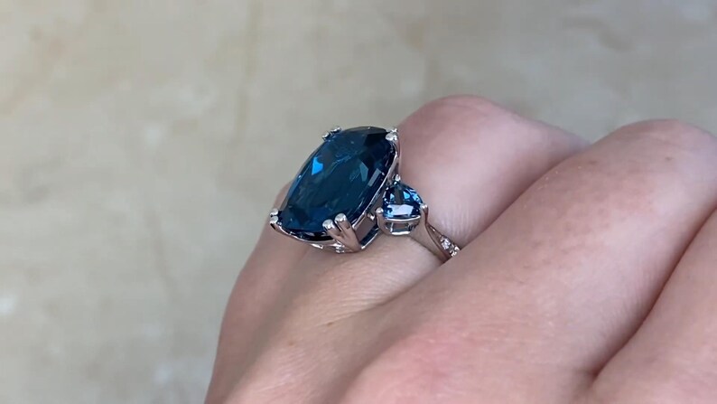 Trilliant Topaz Ring