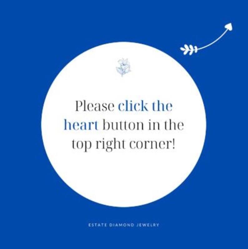 Favorite Button Click for Vintage Jewelry Shop on Etsy