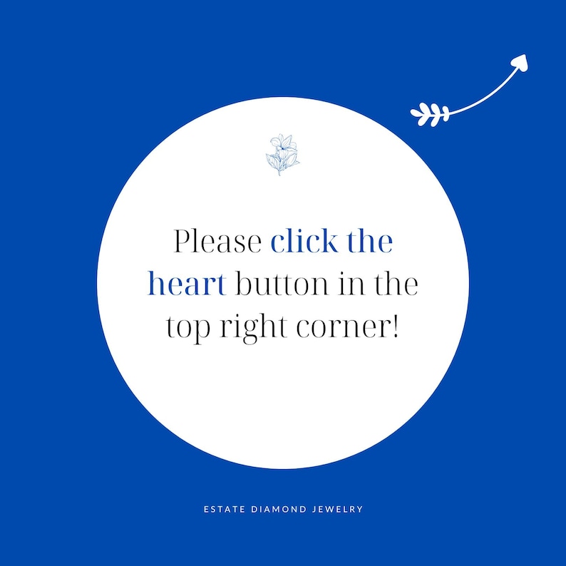 Favorite Button Click for Vintage Jewelry Shop on Etsy