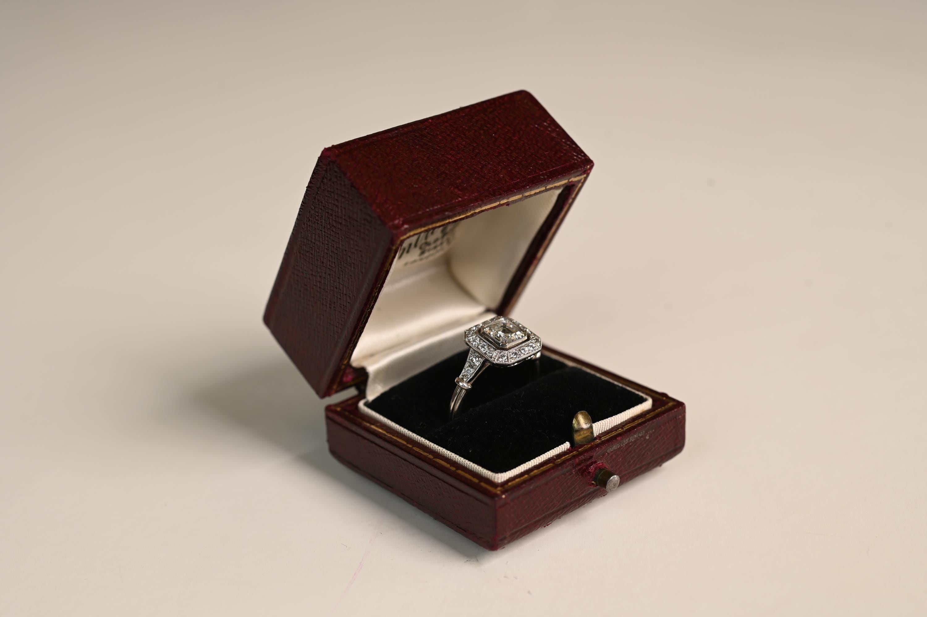 Art Deco Asscher Ring