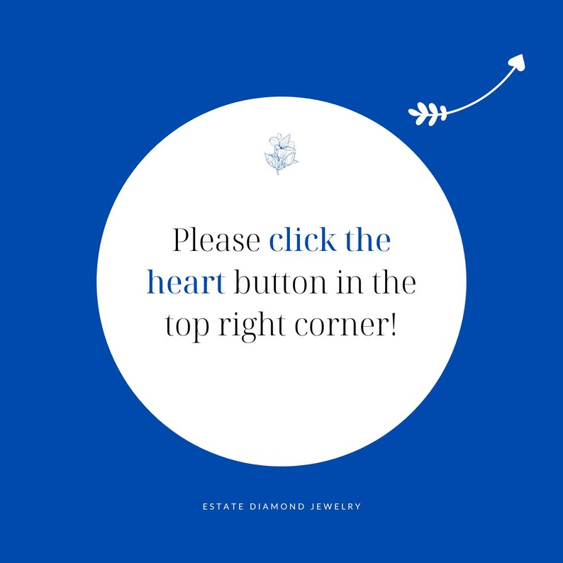 Favorite Button Click for Vintage Jewelry Shop on Etsy