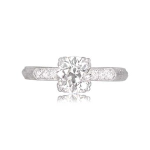 Gia Diamond Engagement Ring. Estate Diamond Ring.