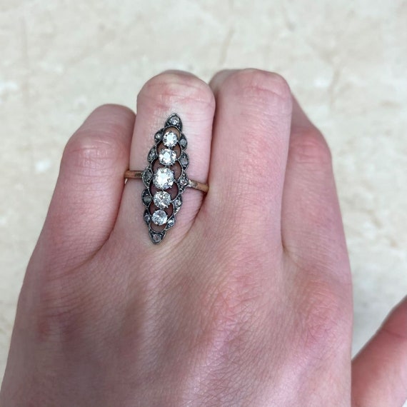 Sale - Antique Victorian 0.70ct Diamond Ring, Cir… - image 6