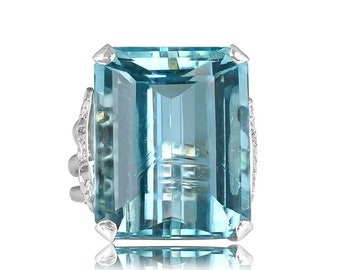 20 carat cheap aquamarine ring