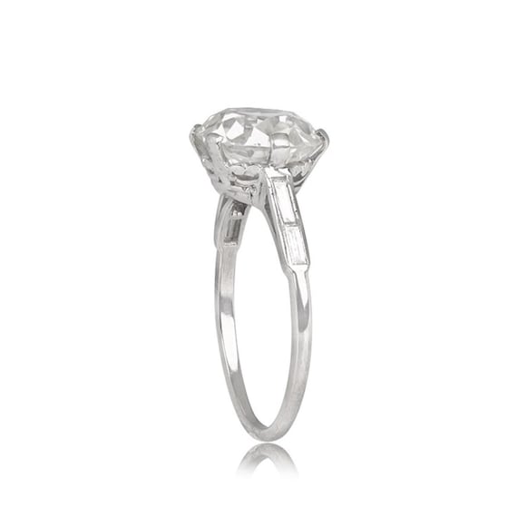 Antique Art Deco 3.90ct Old Mine Cut Diamond Ring… - image 3