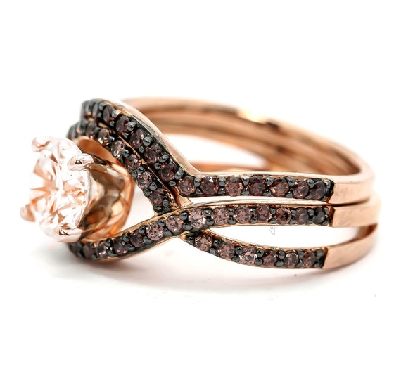 Chocolate diamond infinity ring deals