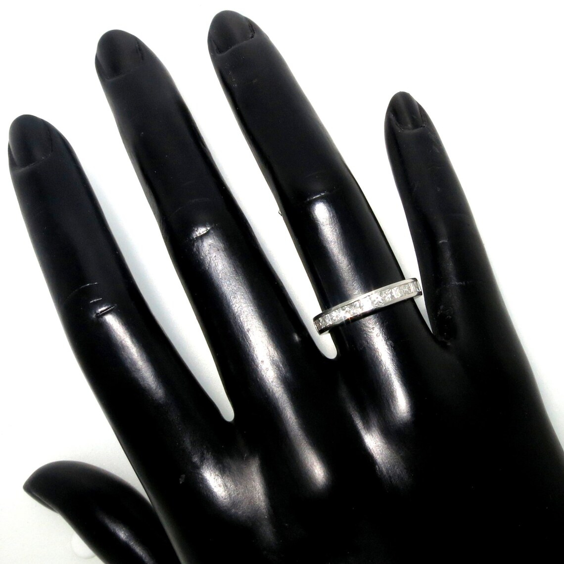 Diamond Wedding Band With Princess Cut Diamonds - Etsy