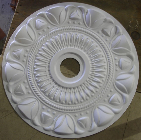 28 Henta Tulip Ceiling Medallion Ornate Diy Fan Lighting Paintable White Abs Plastic