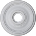 18" White Henta Plano Ceiling Medallion DIY Paintable ABS Modern Light Fixture