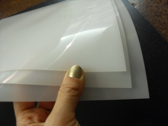 1 Thick Flexible Lightweight 24x24x1/16 Translucent Polyethylene Plastic  Stencil Template Sheet