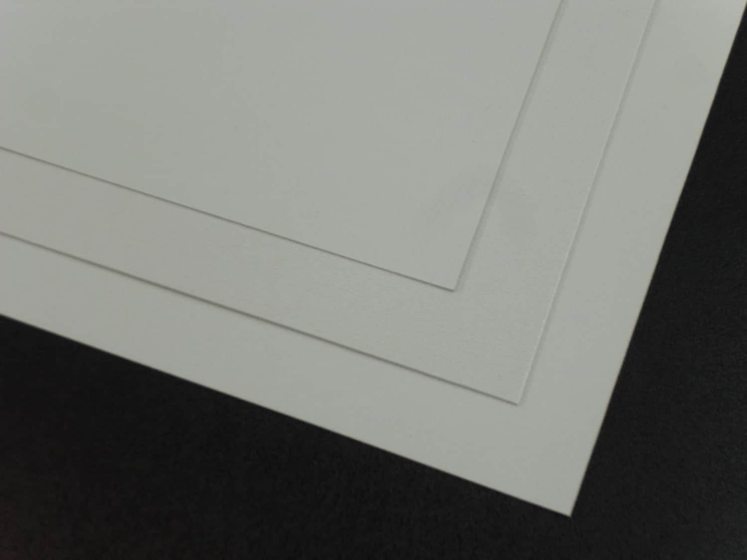 2 Large White ABS Plastic Sheet 24x24x1/25 0.04 Customize / Hobby