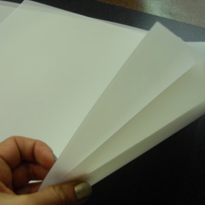 2 Flexible Lightweight Translucent Polyethylene Plastic Sheet 12 x 12 x 1/30&quot; for Stencil