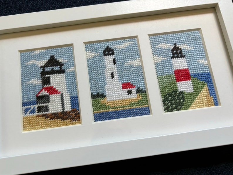 NEEDLEPOINT COASTERS, LIGHTHOUSES main image 1