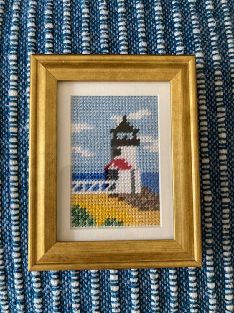 Miniature Nantucket Needlepoint Lighthouse- Brant Point - dral.regionlima. gob.pe