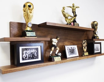 Floating Shelves, Hardwood Handmade Modern Rustic Living Room Wall Organizer #08