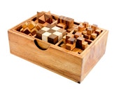 6 Games Wooden Puzzle Set
