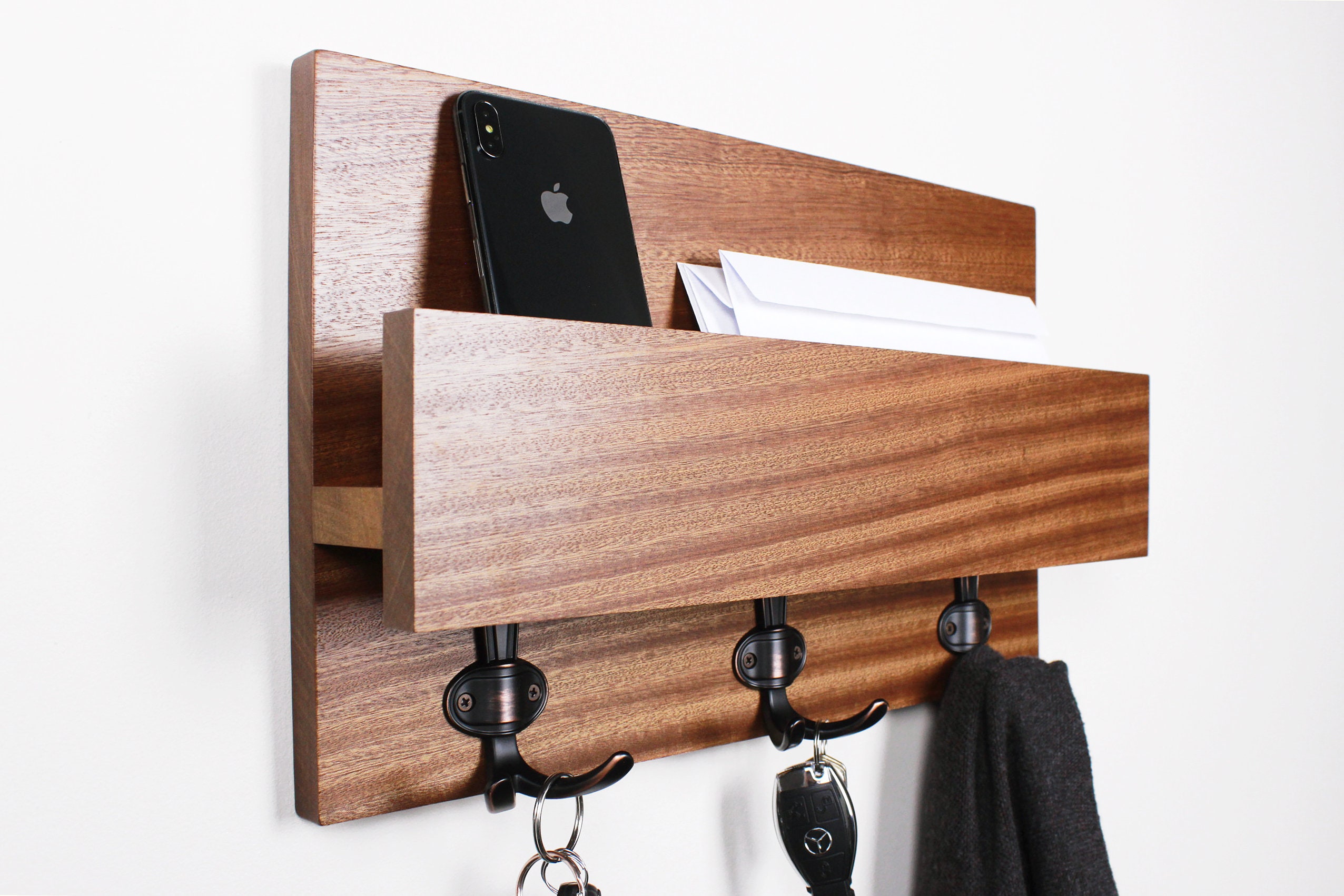 Entryway Coat Rack Organizer Mail Envelope Storage and Key Etsy Denmark