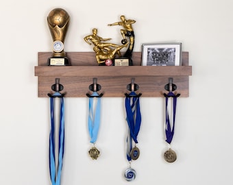 Handmade Hardwood Entryway Organizer: Wall-Mounted Key Holder & Coat Rack #10