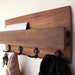 Hardwood Entryway Mail Key Organizer, Modern Rustic Mail Letter Holder , Handmade Key Storage, Wall-mounted Coat Rack, Home Decor, Shelf #1