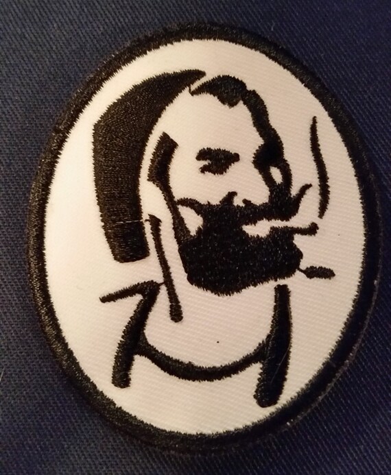 Machine Embroidered ZigZag Man Patch Etsy