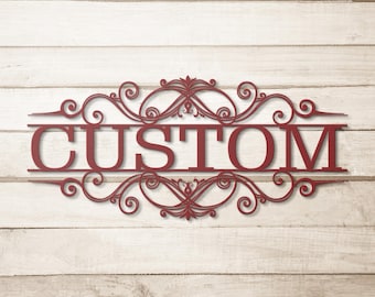 Cartello in metallo personalizzabile con design a scorrimento CHOSE Word Cartello in metallo per arredamento casa Regalo di Natale per decorazione murale casa Arte in metallo Regalo di compleanno