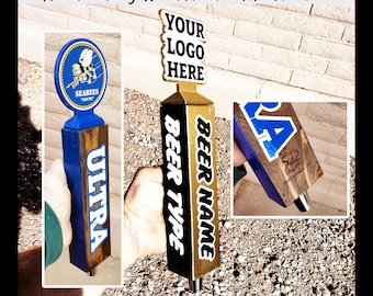 Maniglia per rubinetto della birra fatta a mano personalizzata Maniglia in legno personalizzata Accessorio da bar unico per birra fatta in casa o Kegerator Regalo di Natale per birraio personalizzato
