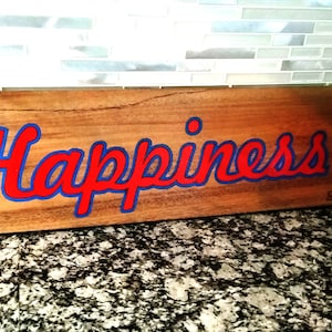 Multi-Color, Hand-Painted Custom Wood Sign - Full of Character Hard Wood - Inspirational