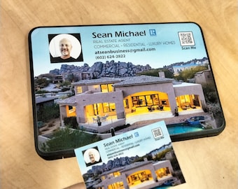 TRASFORMA il tuo BIGLIETTI DA VISITA nel tuo dispositivo Skin Agente immobiliare Grafica del dispositivo aziendale Personalizza il dispositivo Personalizza il dispositivo con la skin del biglietto da visita Qr