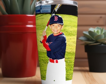 Tumbler personalizzato da 20 once, con foto personalizzata, per bevande calde e fredde, regalo di Natale, tazza da viaggio, ricordo, bomboniera per matrimonio