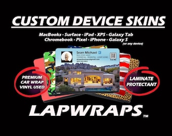 Pellicola protettiva laminata personalizzata per dispositivi: laptop, tablet, telefono