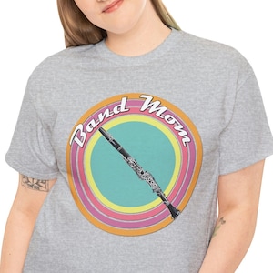 Clarinet Mom Shirt, Orchestra Mom Shirt, Band Mom Shirt, Clarinet TShirt, Woodwind Instrument Shirt, Unisex Heavy Cotton Tee