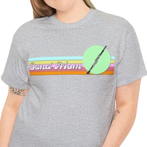 Clarinet Mom Shirt, Orchestra Mom Shirt, Band Mom Shirt, Clarinet TShirt, Woodwind Instrument Shirt, Unisex Heavy Cotton Tee
