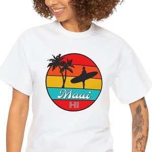 Maui Beach Shirt, Maui Shirt, Maui Hawaii Shirt, Maui Block Letter Shirt, Maui T-shirt, Hawaiian Beach Shirt, Hawaii Shirt Cotton Tee