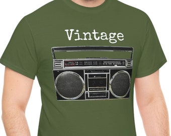 Boombox Shirt, Vintage Radio Shirt, Retro 1980's Shirt, Boom Box Shirt, Jambox Shirt, Jam Box Shirt, Fun Jambox Shirt, Heavy Cotton