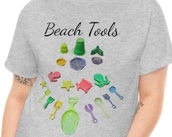 Beach Sand Castle Maker T-Shirt, Sand Castle T-Shirt, Beach Mom T-shirt, Fun Beach Shirt Unisex Heavy Cotton Tee