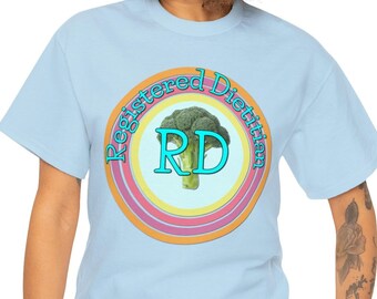 Camisa de dietista, camisa de dietista registrada, camisa RD, camisa de nutricionista, camisa de nutrición, camisa de dietista, camiseta de algodón pesado de regalo de dietista