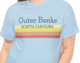 Outer Banks North Carolina Shirt, Outer Banks Beach Shirt, Outer Banks Beach TShirt, Outer Banks Beach Surfer Tee, Outer Banks Vacation Tee